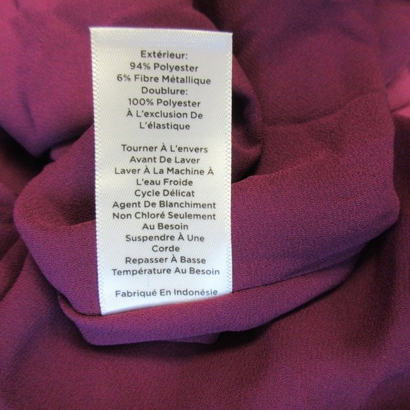 Talbots Paisley Midi Dress 14 Purple Long Puff Sleeve Casual Boho Floral 310 - Picture 4 of 12